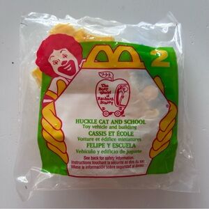 1995 McDonald's The Busy World of Richard Scarry Huckle Cat and School Toy